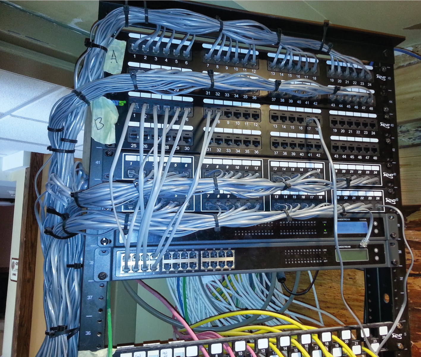 Montagem de bastidor